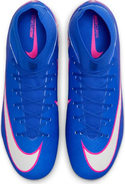 Бутсы Nike MERCURIAL ZOOM SUPERFLY 10 ACADEMY FG/MG сине-розово-белые FQ1456-446