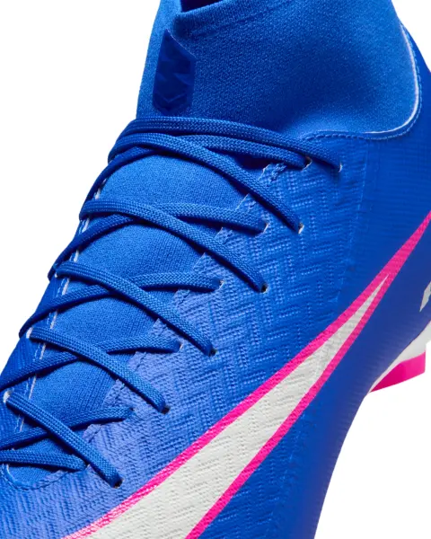 Бутсы Nike MERCURIAL ZOOM SUPERFLY 10 ACADEMY FG/MG сине-розово-белые FQ1456-446