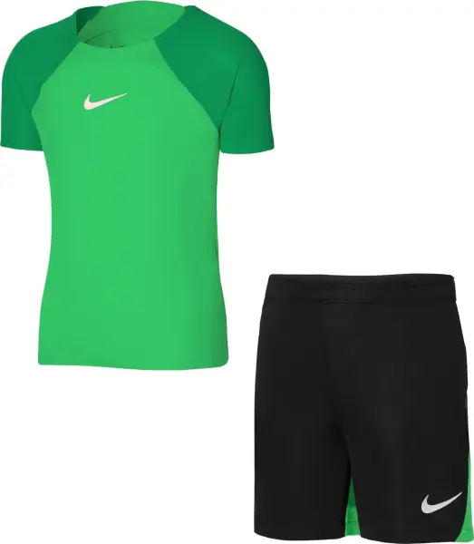 Комплект футбольной формы детский Nike DRI-FIT ACADEMY PRO зелено-черный DH9484-329