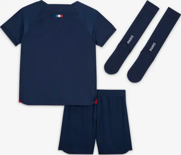 Комплект футбольной формы детский Nike PSG (ПСЖ) 2023-2024 домашний темно-сине-красный DX2806-411
