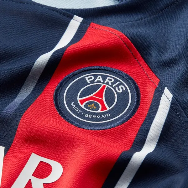Комплект футбольной формы детский Nike PSG (ПСЖ) 2023-2024 домашний темно-сине-красный DX2806-411