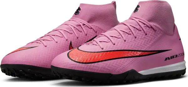 Сороконожки (шиповки) Nike MERCURIAL ZOOM SUPERFLY 10 ACADEMY TF розово-красные FQ8331-600