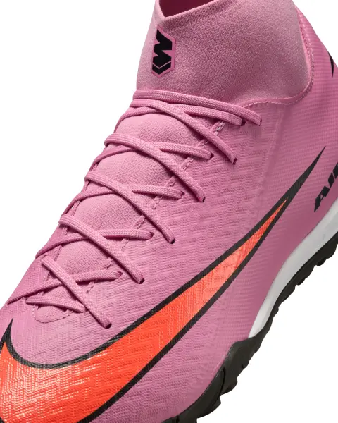 Сороконожки (шиповки) Nike MERCURIAL ZOOM SUPERFLY 10 ACADEMY TF розово-красные FQ8331-600