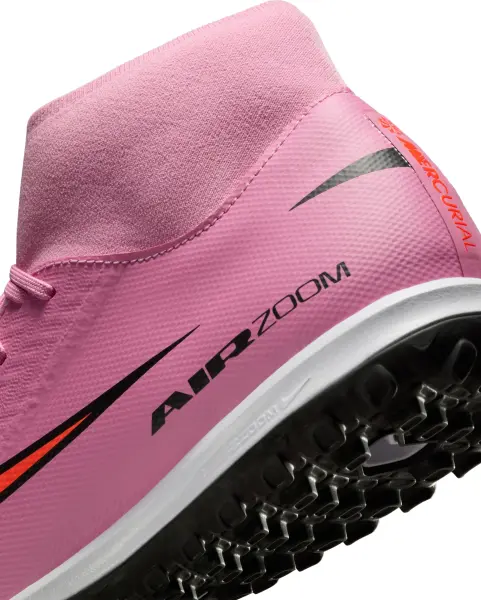 Сороконожки (шиповки) Nike MERCURIAL ZOOM SUPERFLY 10 ACADEMY TF розово-красные FQ8331-600