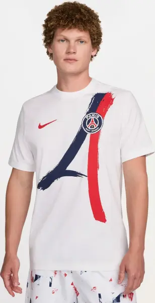 Футболка Nike PARIS SAINT-GERMAIN AWAY біло-темно-синьо-червона HF0826-100