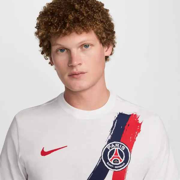 Футболка Nike PARIS SAINT-GERMAIN AWAY біло-темно-синьо-червона HF0826-100