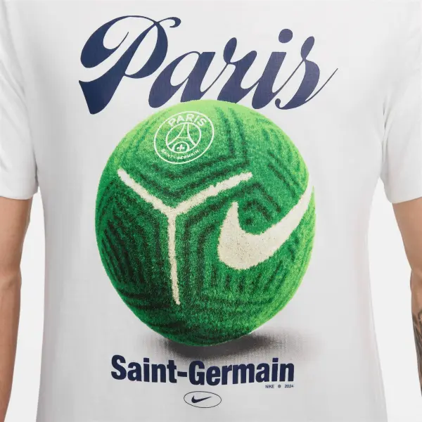 Футболка Nike PARIS SAINT-GERMAIN HOME PITCH белая FV8559-121