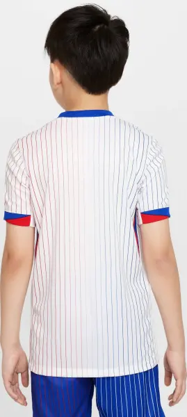 Футболка збірної Франції підліткова Nike FFF DRI-FIT REPLICA 2024-2025 виїзна біло-синьо-червона FJ4369-100
