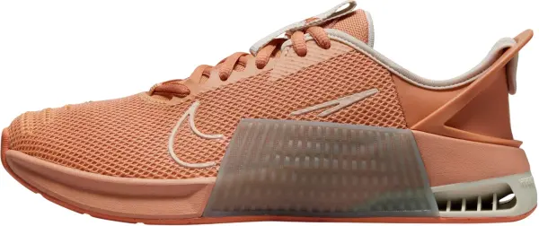 Кроссовки для тренировок женские Nike METCON 9 EASYON темно-оранжево-серые DZ2540-200