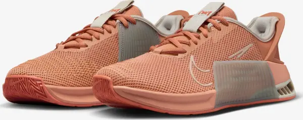Кроссовки для тренировок женские Nike METCON 9 EASYON темно-оранжево-серые DZ2540-200