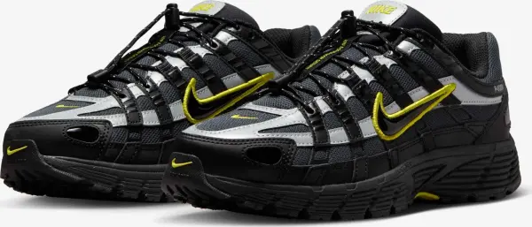 Кросівки жіночі Nike P-6000 чорно-сіро-жовті FV0943-001