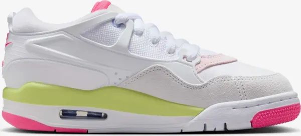 Кроссовки подростковые Nike AIR JORDAN 4 RM (GS) бело-розово-салатовые IH0169-100