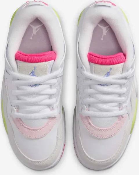 Кроссовки подростковые Nike AIR JORDAN 4 RM (GS) бело-розово-салатовые IH0169-100