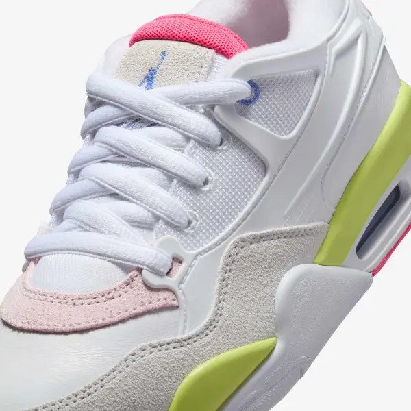 Кроссовки подростковые Nike AIR JORDAN 4 RM (GS) бело-розово-салатовые IH0169-100
