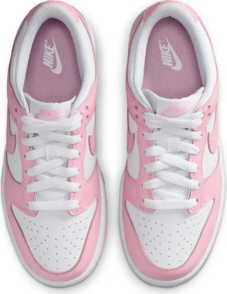 Кроссовки подростковые Nike DUNK LOW (GS) розово-белые FB9109-125