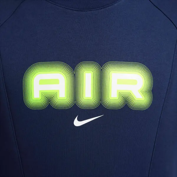 Світшот Nike AIR темно-синьо-лаймовий HM0177-410
