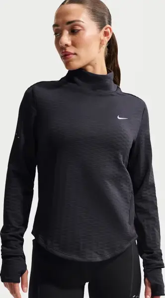Світшот для бігу жіночий Nike SWIFT THERMA-FIT TURTLE-NECK чорний HV2969-010