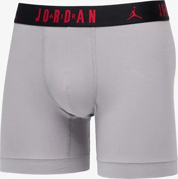 Трусы (боксерки) Nike JORDAN FLIGHT COTTON CORE BOXER BRIEFS белые, серые, черные (3 штуки) JM0622-F66