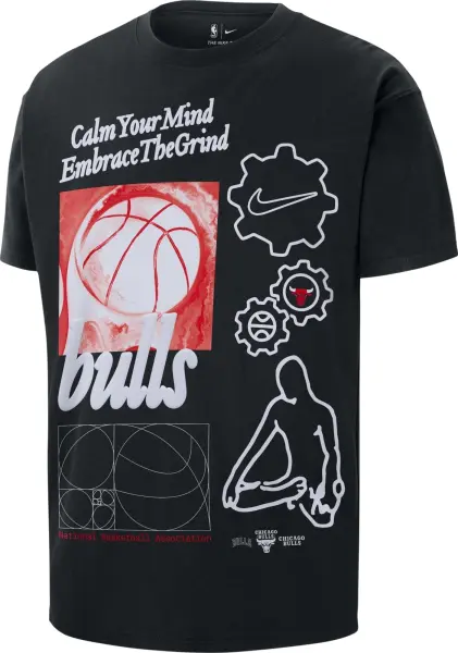 Футболка Nike CHICAGO BULLS COURTSIDE NBA MAX90 черная HQ0628-010