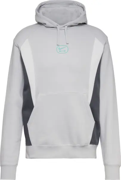 Худи Nike AIR PULLOVER HOODIE серо-бело-темно-серое HM0175-025
