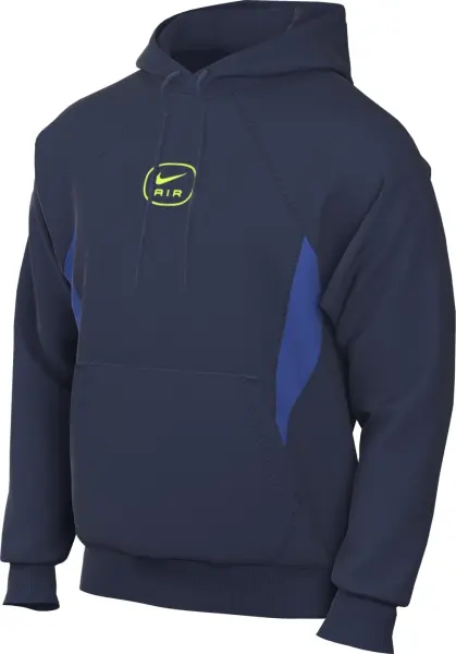 Худи Nike AIR PULLOVER HOODIE темно-сине-салатовое HM0175-410