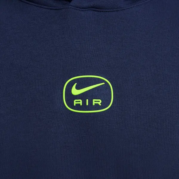 Худи Nike AIR PULLOVER HOODIE темно-сине-салатовое HM0175-410