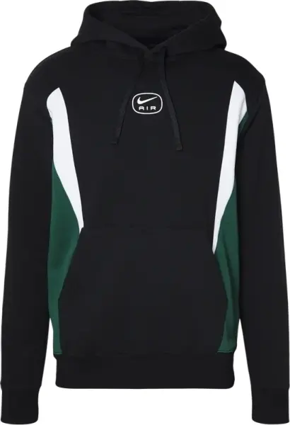 Худи Nike AIR PULLOVER HOODIE черно-бело-зеленое HM0175-011