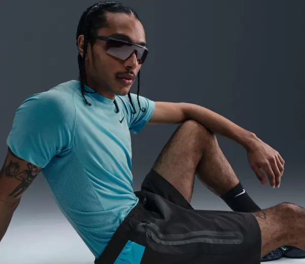 Шорти Nike TECH чорно-бірюзові IB8957-010