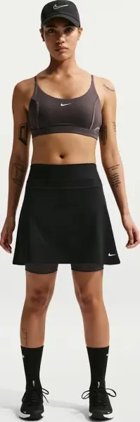 Спідниця для тенісу жіноча Nike ONE DRI-FIT чорна IM9935-010