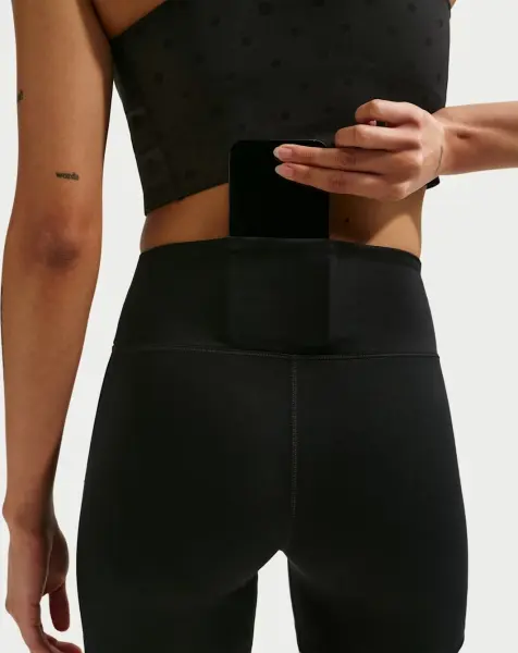Велосипедки жіночі Nike ONE HIGH-WAISTED 12.5CM чорні IO0809-010