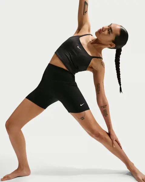 Велосипедки жіночі Nike ONE HIGH-WAISTED 12.5CM чорні IO0809-010