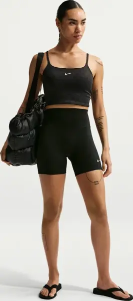 Велосипедки жіночі Nike ONE HIGH-WAISTED 12.5CM чорні IO0809-010