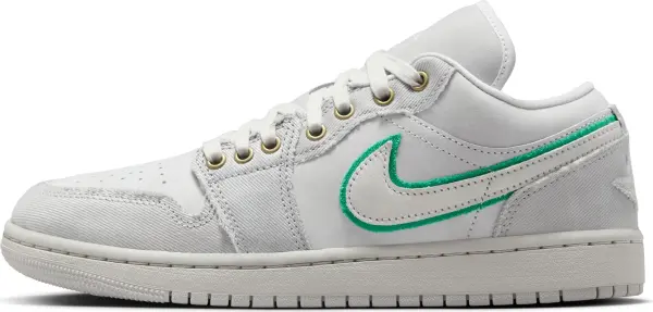 Кроссовки женские Nike AIR JORDAN 1 LOW SE светло-серо-зеленые IH3369-077