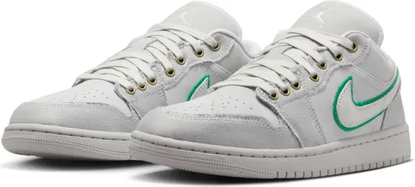 Кроссовки женские Nike AIR JORDAN 1 LOW SE светло-серо-зеленые IH3369-077