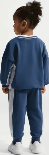 Спортивный костюм детский Nike FRENCH TERRY COLORBLOCKED CREW темно-синие-светло-синий 86N697-C54
