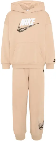 Спортивний костюм дитячий Nike SPORTSWEAR IN THE ZONE OVERSIZED FRENCH TERRY бежевий 86N738-X0L