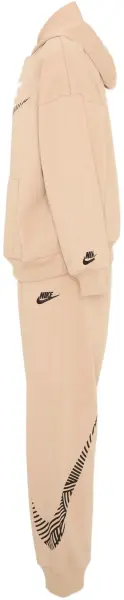 Спортивний костюм дитячий Nike SPORTSWEAR IN THE ZONE OVERSIZED FRENCH TERRY бежевий 86N738-X0L