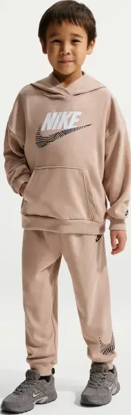 Спортивний костюм дитячий Nike SPORTSWEAR IN THE ZONE OVERSIZED FRENCH TERRY бежевий 86N738-X0L