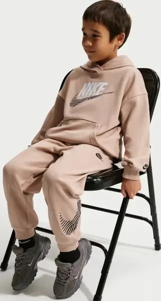 Спортивний костюм дитячий Nike SPORTSWEAR IN THE ZONE OVERSIZED FRENCH TERRY бежевий 86N738-X0L