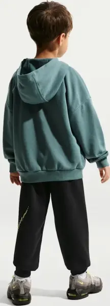 Спортивный костюм детский Nike SPORTSWEAR IN THE ZONE OVERSIZED FRENCH TERRY темно-зелено-черный 86N738-023