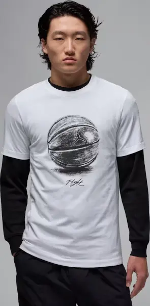 Футболка Nike JORDAN белая FZ1993-100