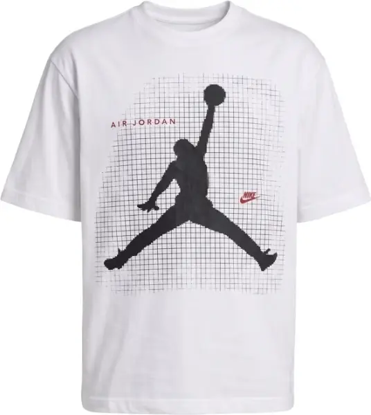Футболка детская Nike JORDAN JUMPMAN GRID BLUR белая 85F634-001