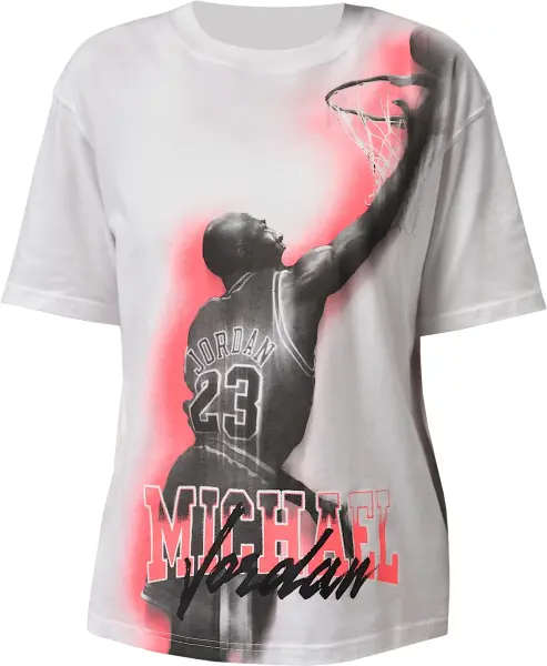 Футболка женская Nike JORDAN SPORT HERITAGE DRI-FIT GRAPHIC белая IO8722-100
