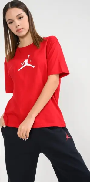 Футболка женская Nike JUMPMAN красная IM9809-687