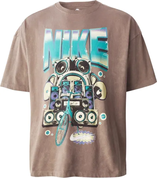 Футболка женская Nike SPORTSWEAR OVERSIZED коричневая HF9691-214
