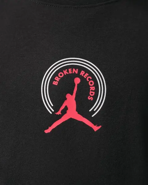 Футболка подростковая Nike JORDAN BROKEN RECORDS черная 95F628-023