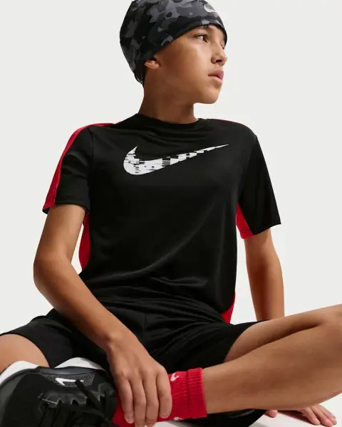 Футболка подростковая Nike TROPHY23 DRI-FIT черно-красная IF2434-010