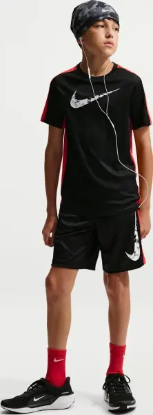 Футболка подростковая Nike TROPHY23 DRI-FIT черно-красная IF2434-010