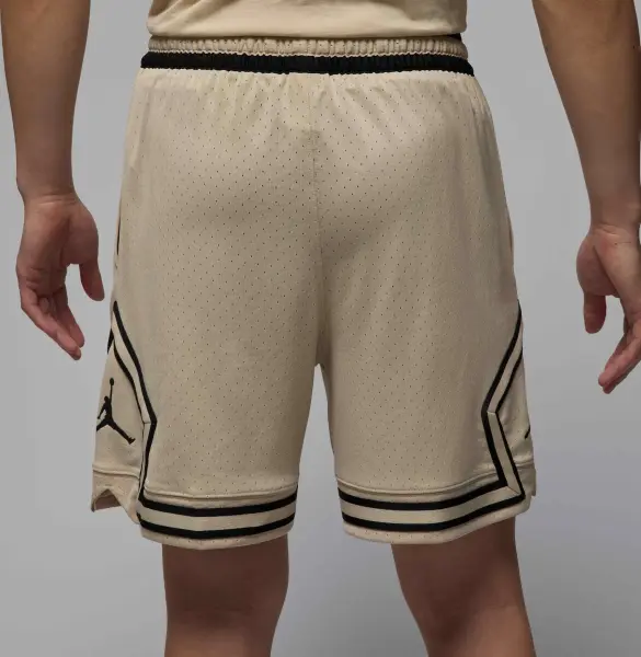 Шорты баскетбольные Nike JORDAN DRI-FIT MESH DIAMOND SHORTS бежево-черные HF9910-206