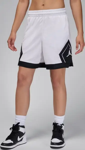 Шорты баскетбольные женские Nike JORDAN SPORT 10CM DIAMOND бело-черные FN5134-101